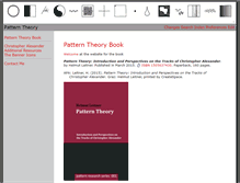 Tablet Screenshot of patterntheory.org